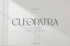 Beispiel einer Cleopatra-Schriftart